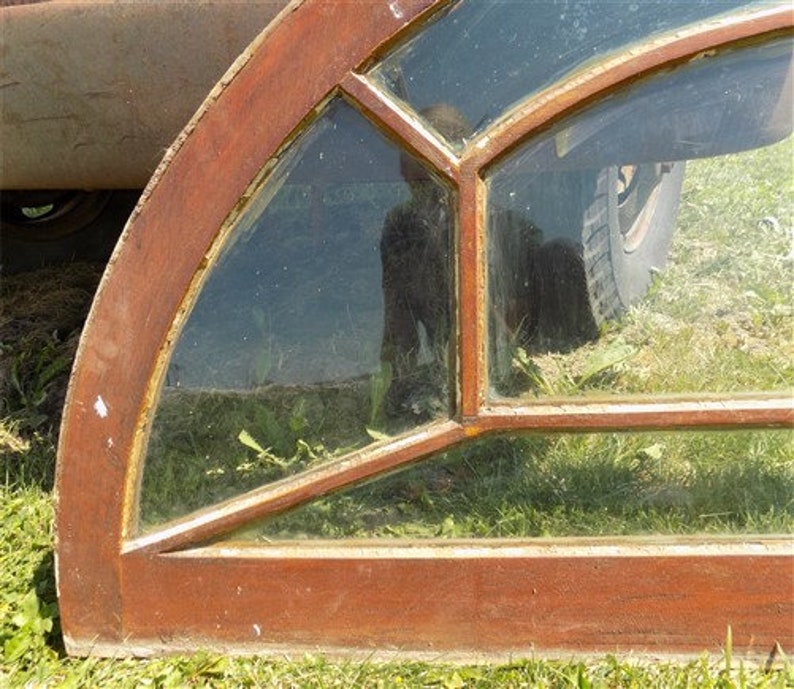 Arched Sunburst Fanlight Arched Transom Window Panel Etsy