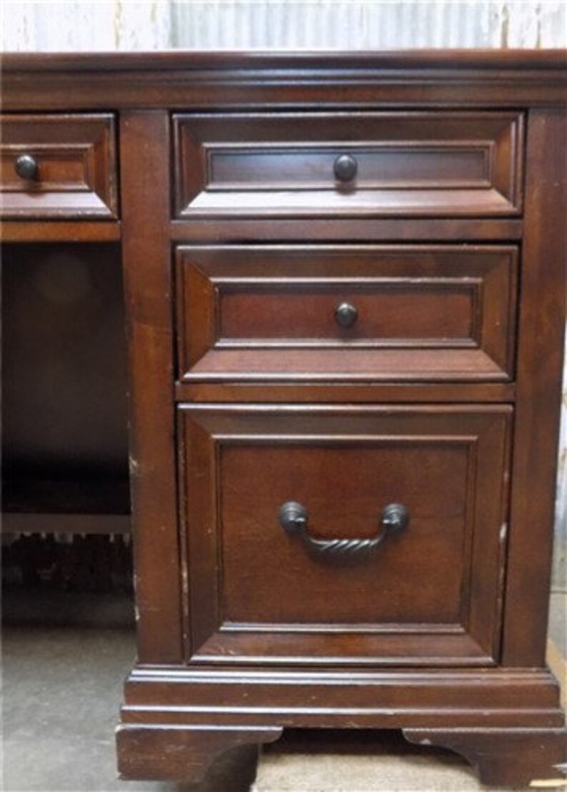 Executive Office Desk Law Office Desk Library Desk Vintage | Etsy