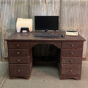 Old writing desk with drawers best sale