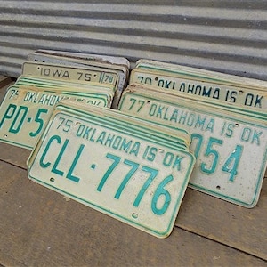Set of 50 License Plates Multi State Lot Vintage Automobile Car Truck Tags jf, Vintage License Plates, Vintage Car Tags License Plate Art