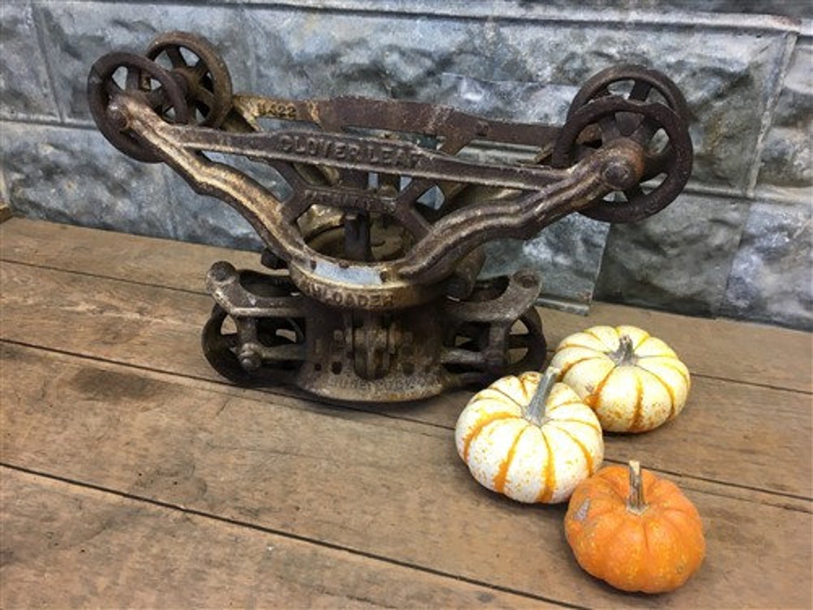Clover Leaf Unloader Barn Hay Trolley Rustic Farm Country Etsy