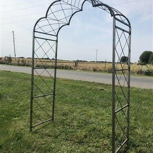 Cloud Metal Garden Arch, Flower Arbor, Outdoor Trellis, Wedding Archway, B, Wedding Décor, Flower Trellis, Lawn Décor, Yard Art, Garden Arch