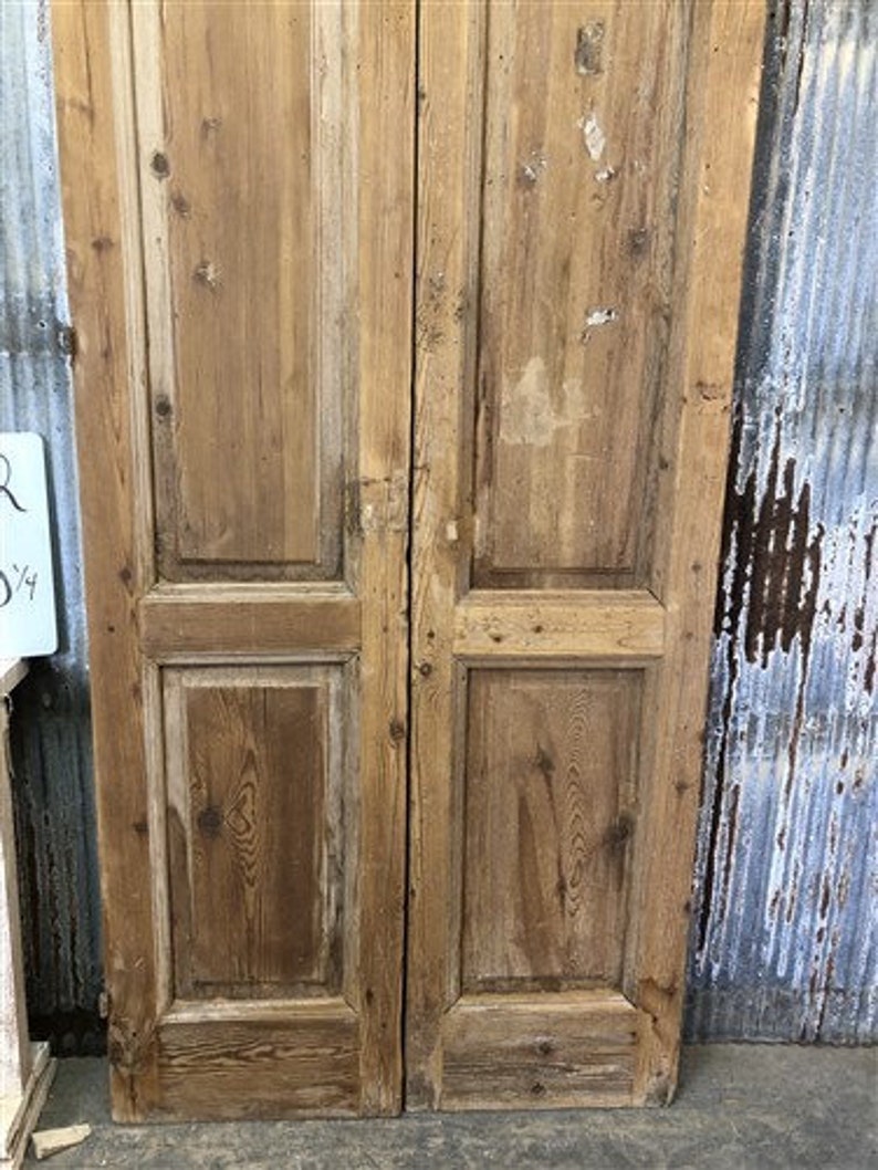 Antique French Double Doors 39x101 Raised Panel Doors Etsy