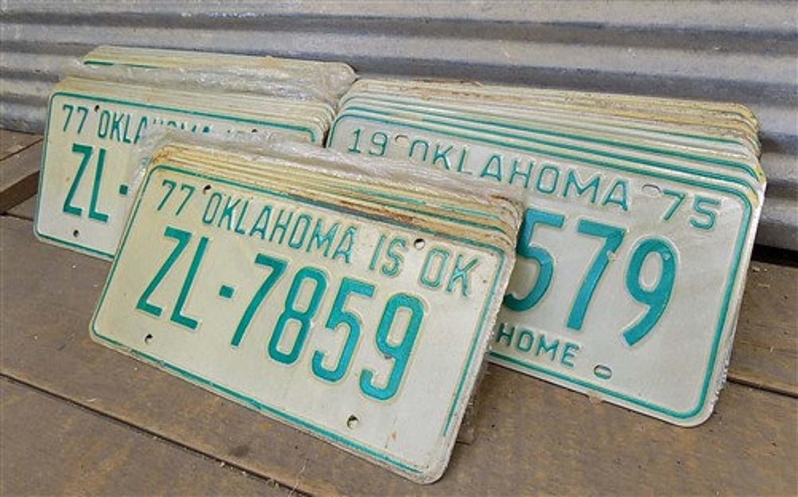 Set of 50 License Plates Lot Vintage Automobile Car Truck Tags Etsy