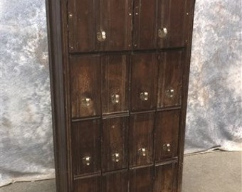 Antique Letter Cabinet, Office Specialty Wood Filing Cabinet, Document Cabinet, Legal Cabinet, Office Specialty Mfg Co, Vintage, Drawers