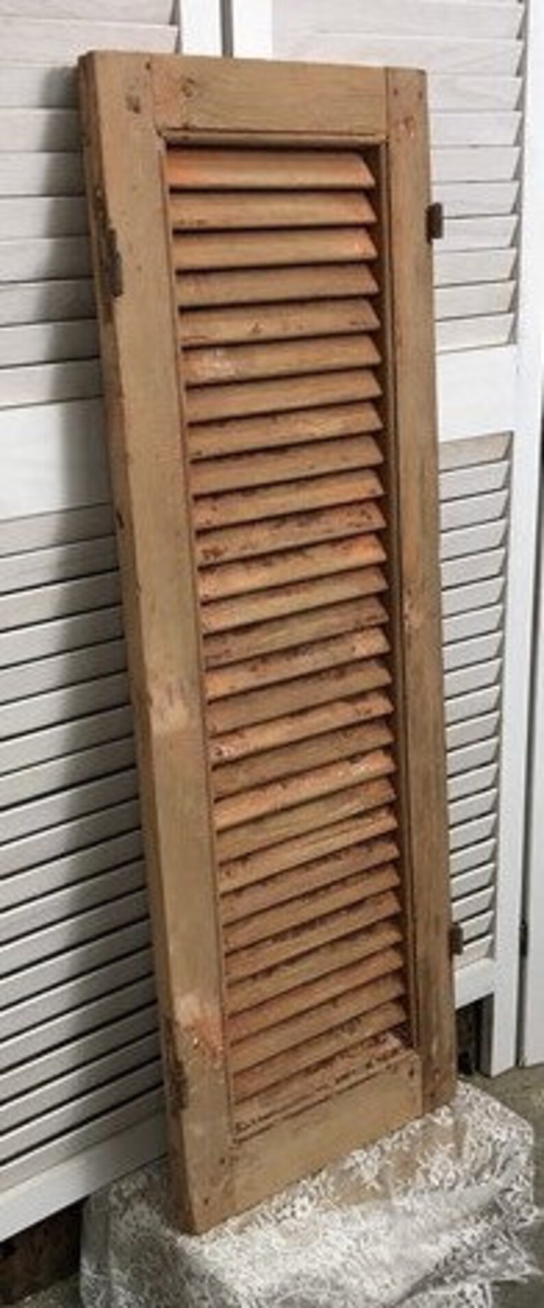 Wood Shutter Victorian Window Louver Plantation Door Mission Etsy
