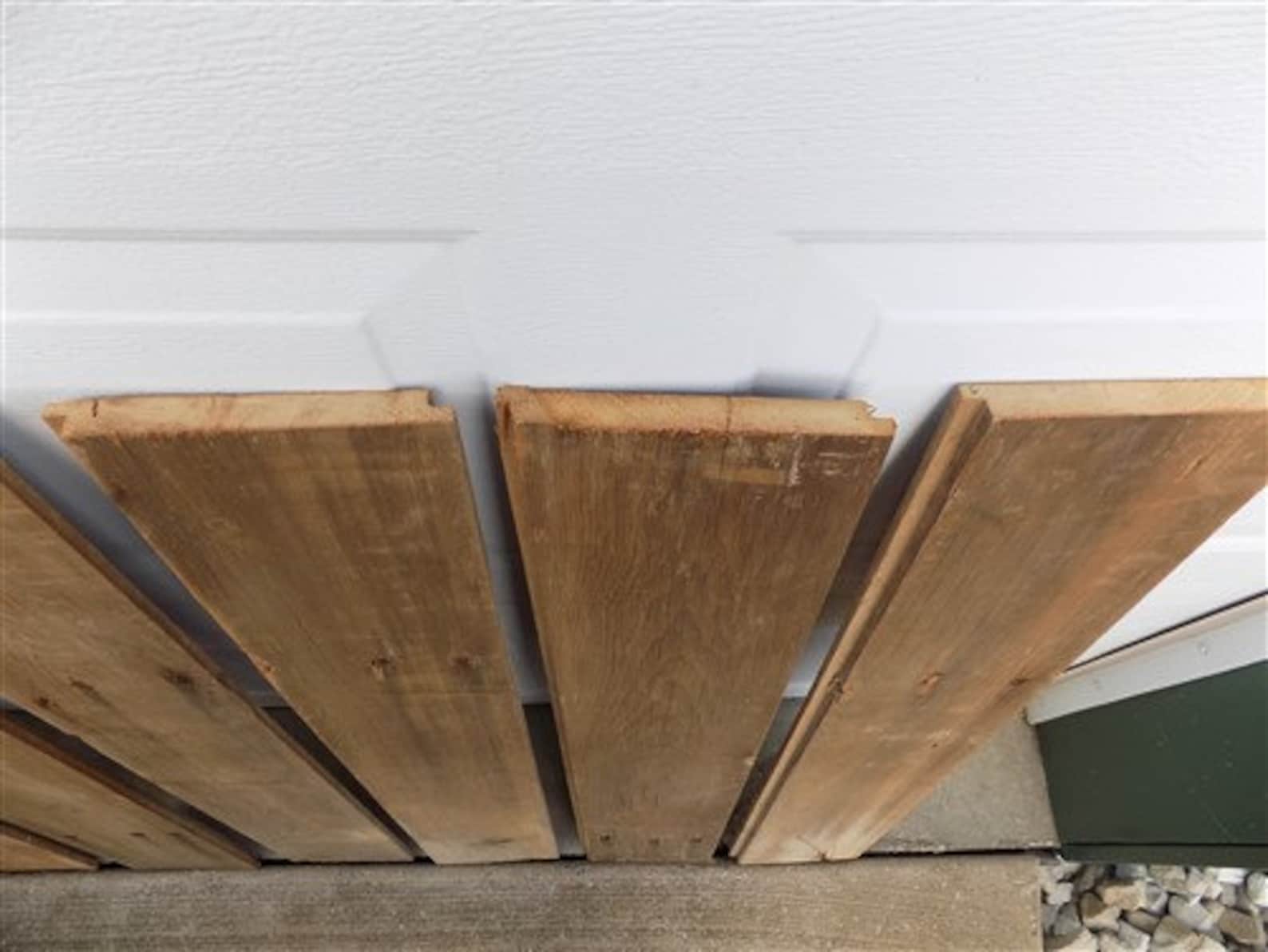 9 Reclaimed Barn Wood Shiplap Pine Boards Smooth Pine Wall Etsy