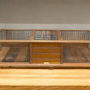Double Sided Display Case, Vintage Store Countertop Showcase, Collectors Case, B, Store Counter Display, Countertop Cabinet, Retail