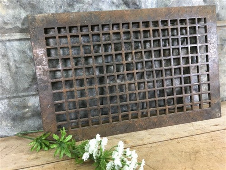 Metal Floor Grate Heat Vent Register Cover Cold Air Return Etsy