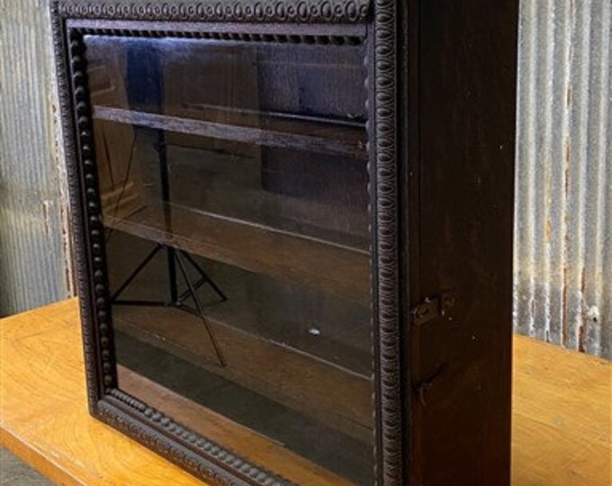Vintage Display Case, Wall Hanging Display Case, Shadow Box