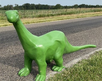 Sinclair Dinosaur, Gas Station Pump Sign, Cast Aluminum Statue Advertising, N , Indoor Outdoor Dinosaur Art, Cast Aluminum