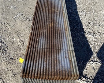 70 Sheets Barn Tin, Corrugated Metal Reclaimed Salvage, 8' Long 1120 sq ft, A67, Barn Tin Siding, Galvanized, Rustic, Thin Ribbed