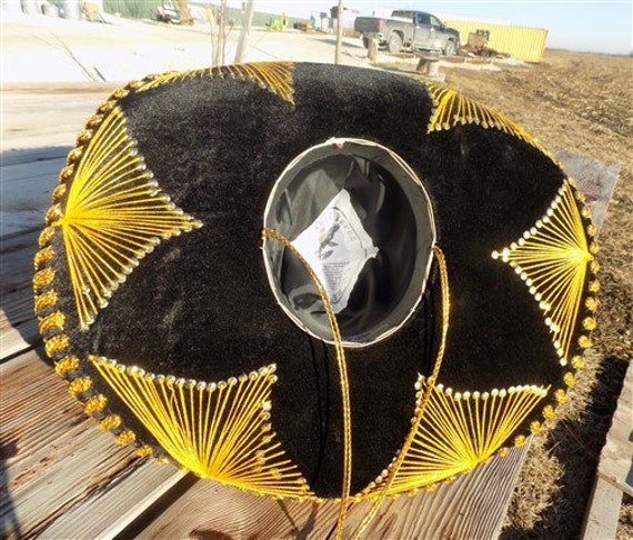 Mexican Salazar Yepez Sombrero, Mariachi Hat, Bla… - image 8