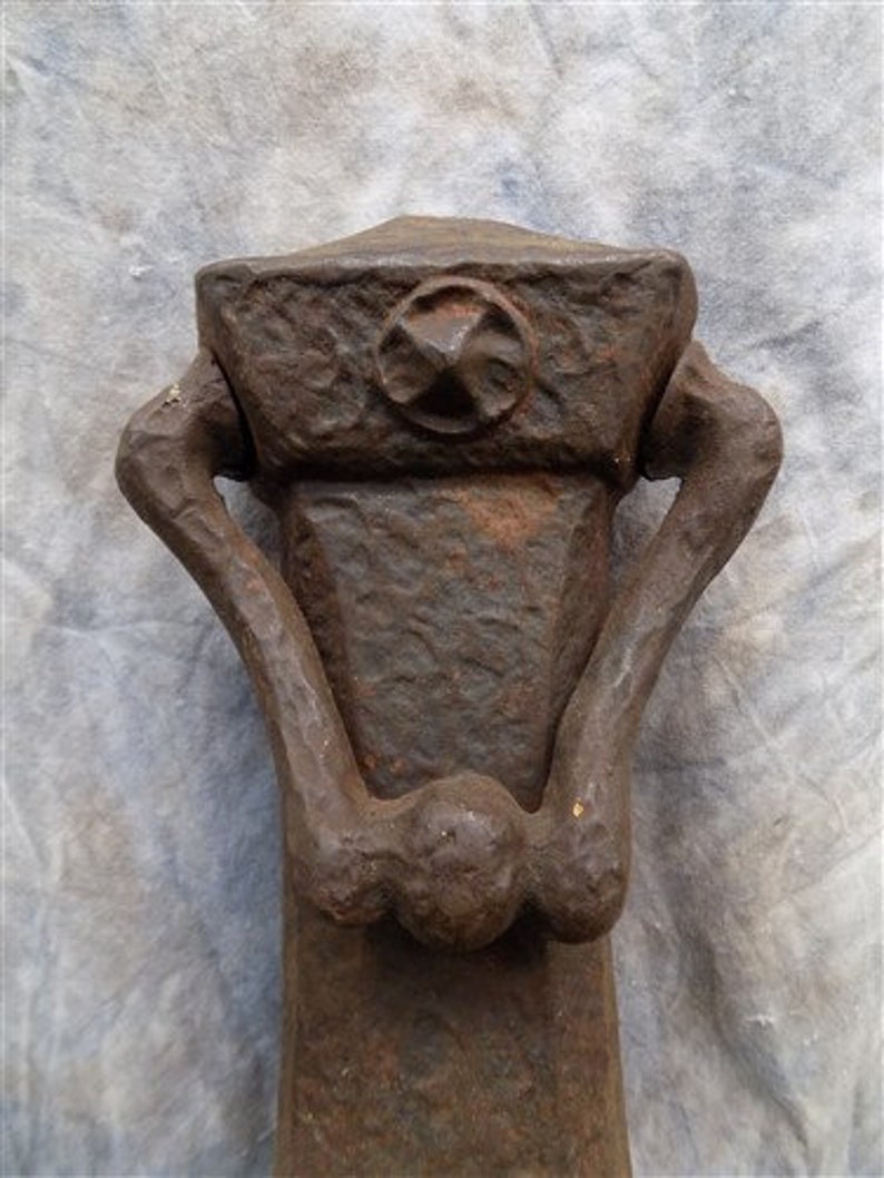 Pair Cast Iron Fireplace Andiron Fronts Art Deco Nouveau Etsy