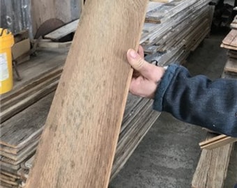 Reclaimed Solid Wood Oak Flooring, Skip Planed Barn Wood Floor Kiln Dried z * Custom Order *