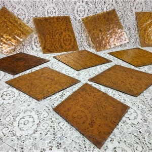 10 Honey Gold Stained Glass Reclaimed Church Window Diamond Panes, Art Glass B, Church Cathedral Stained Glass Parts, Yellow Gold Art Glass
