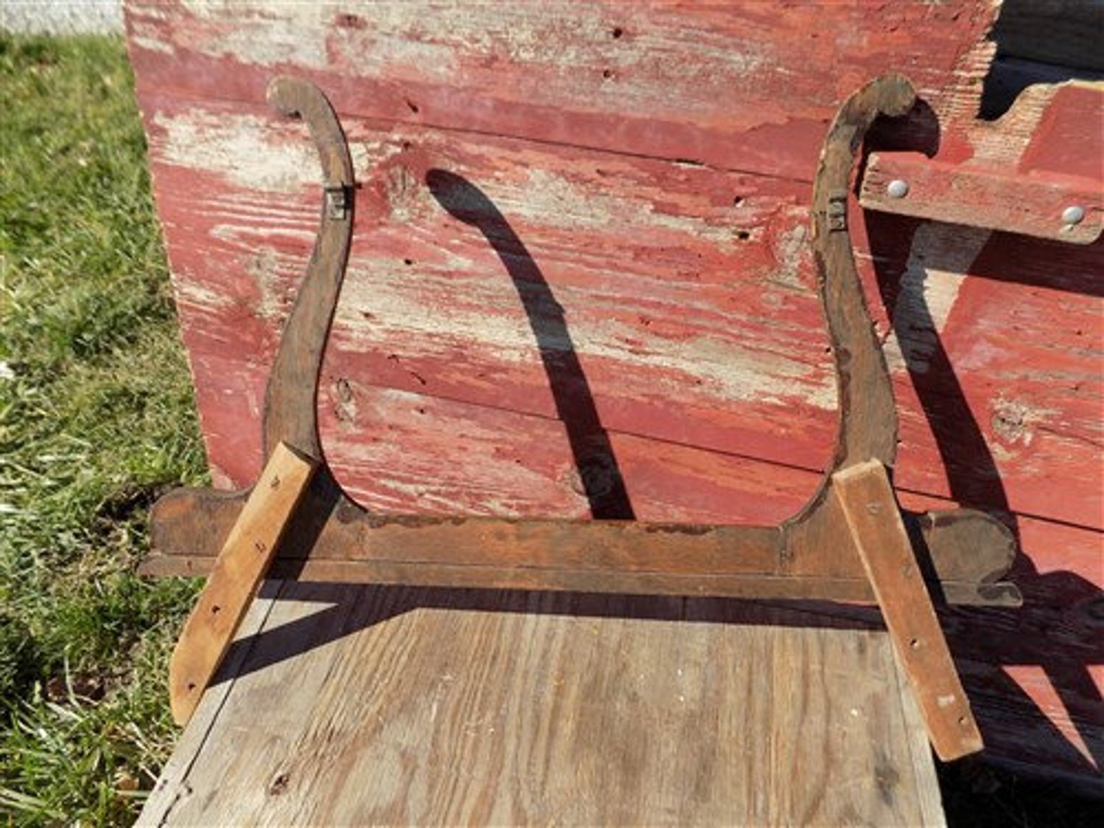 Wishbone Mirror Frame Supports Dresser Wash Stand Vintage Etsy