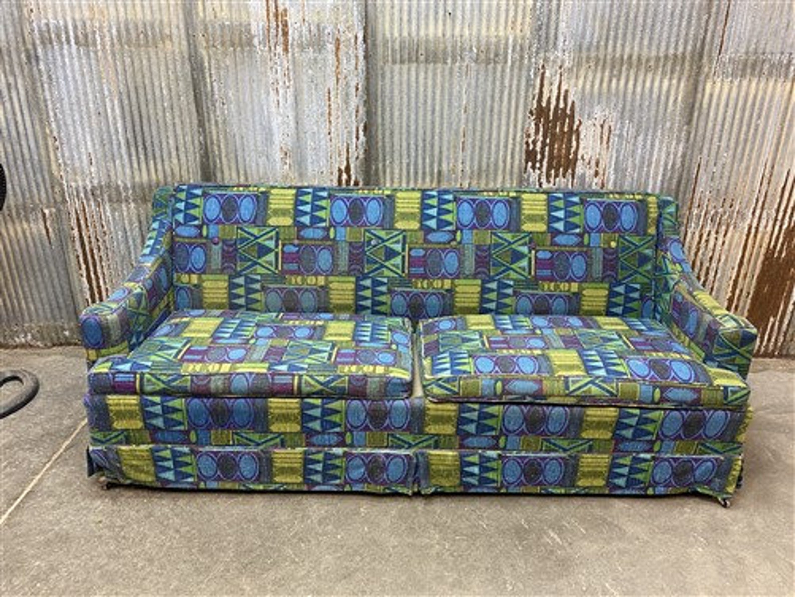 Retro Sofa Vintage 60s 70s Davenport Couch Sofa Danish Etsy