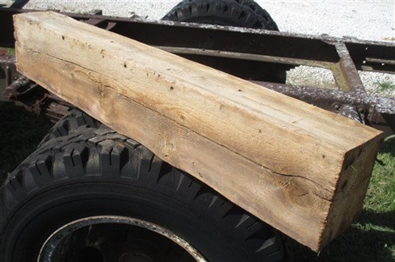 Estante de madera de viga de granero recuperado chimenea de | Etsy