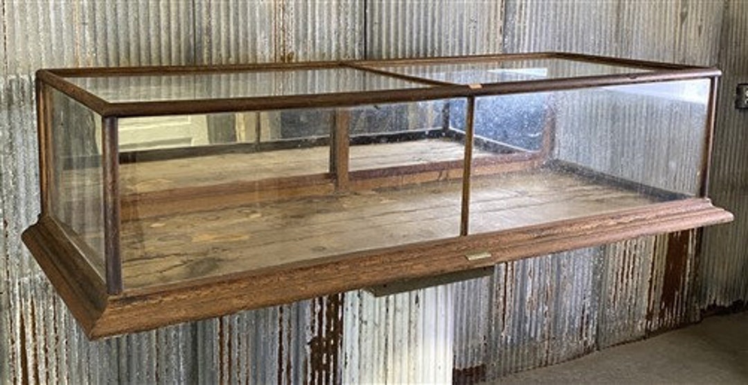 6' Wood Framed Glass Case, Vintage Retail Store Countertop. Showcase