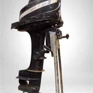 1957-58 Mercury Kiekhaefer Troll Twin Mark 10 Hp Outboard Boat Motor Set#1071901 Vintage Mercury Boat Motor, Kiekhaefer Mercury Outboard Mot