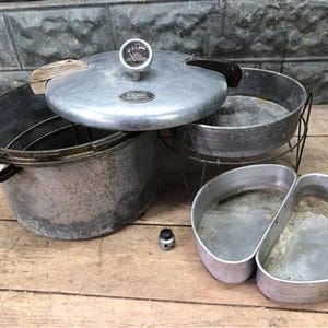 Presto 15 Quart Schnellkochtopf Canner No7, Vintage Aluminium Prepper Gehöft