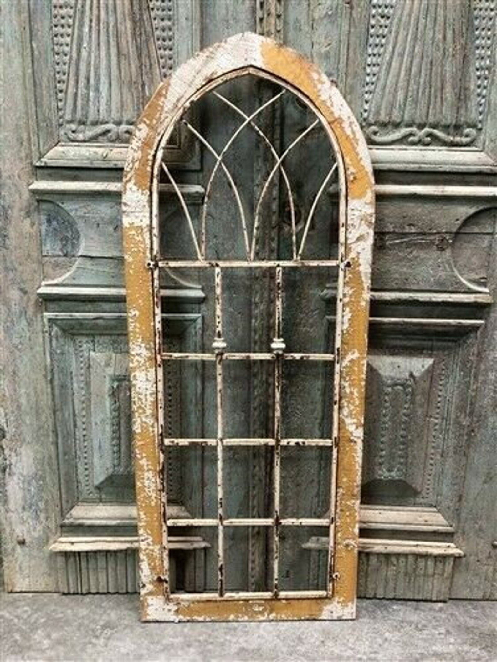 Wood Metal Architectural Window Wall Decor Arched Cathedral - Etsy