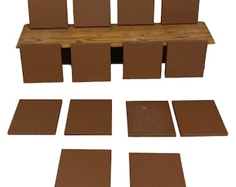 14 Red Brick Veneer Tile, Thin Clay Paver, Flooring Kitchen Backsplash Accent