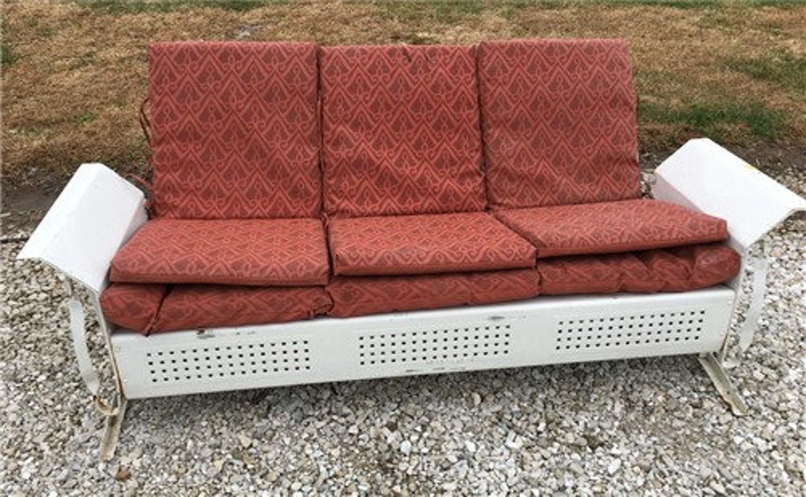 Mid Century Modern Glider Couch Vintage Sofa Swing Glider Etsy