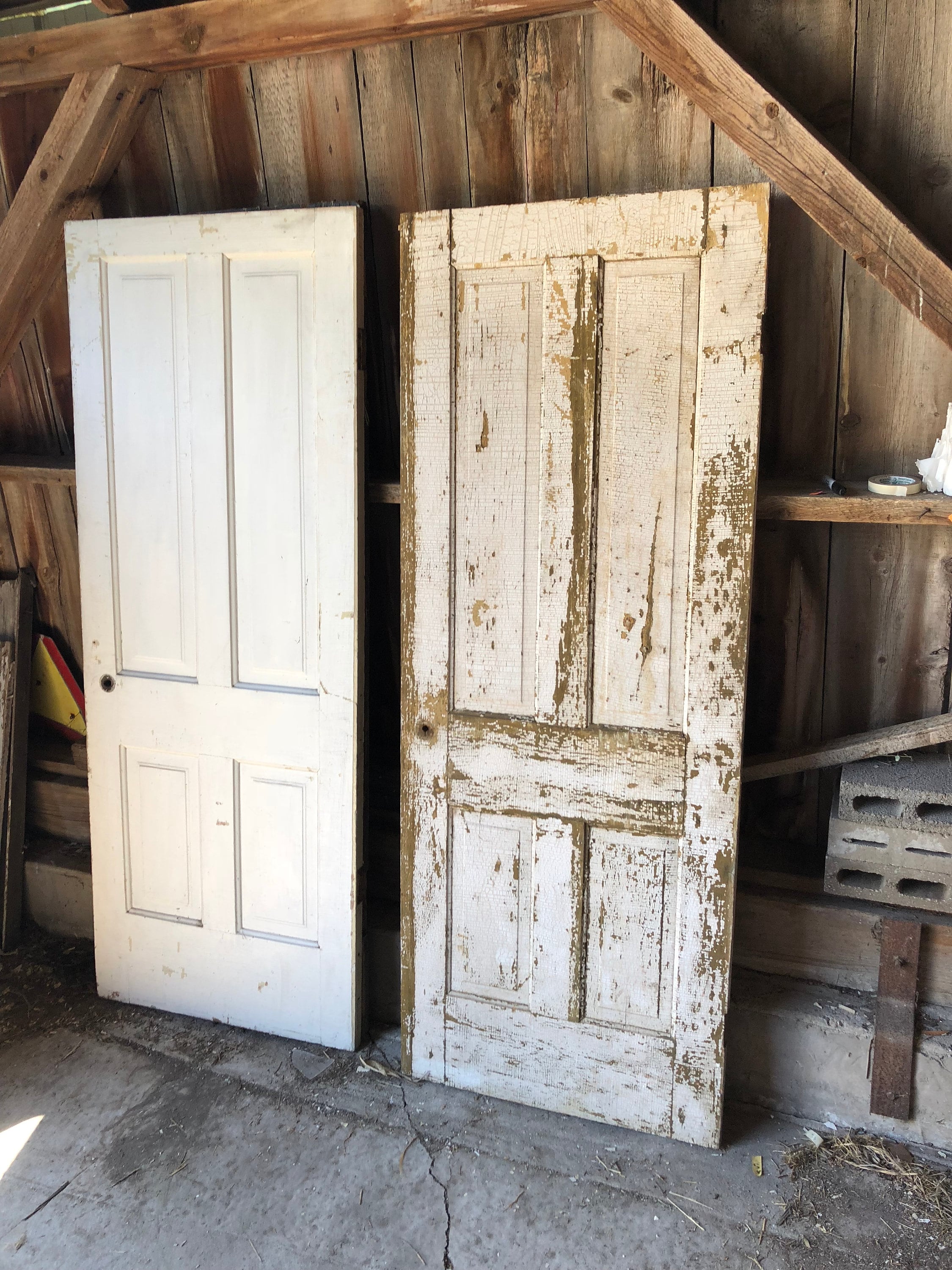 Set Of 10 Vintage Wood Doors Architectural Salvage Trim Paned Etsy