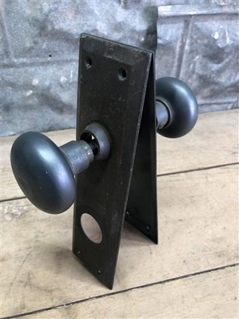 Deurknoppen, rechthoekige sierplaten, rozet, architectonische berging, m, afbeelding 2