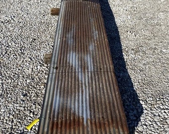 46 Sheets Barn Tin, Corrugated Metal Reclaimed Salvage, 11' Long 1012 sq ft, A70, Barn Tin Siding, Galvanized, Rustic, Thin Ribbed