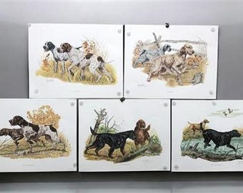 ボリス・オクライン作、「パリの汚れた犬たち」。オリジナル署名入り