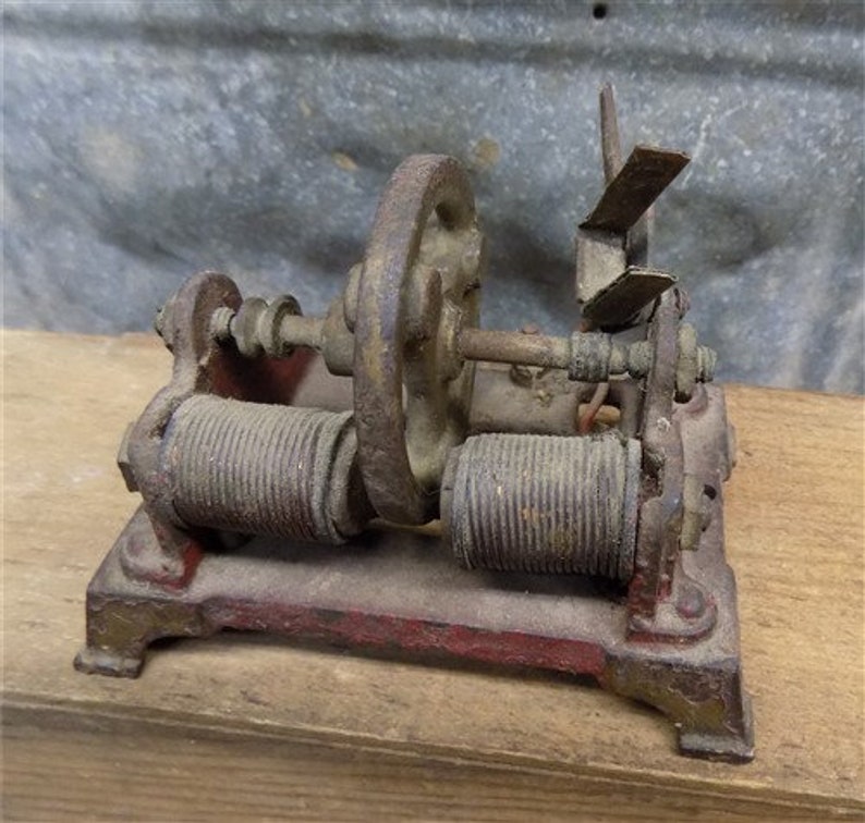 H-K Toy Electric Motor Style L Magnetic Jenson Weeden Steam Engine Vintage Miniature Metal