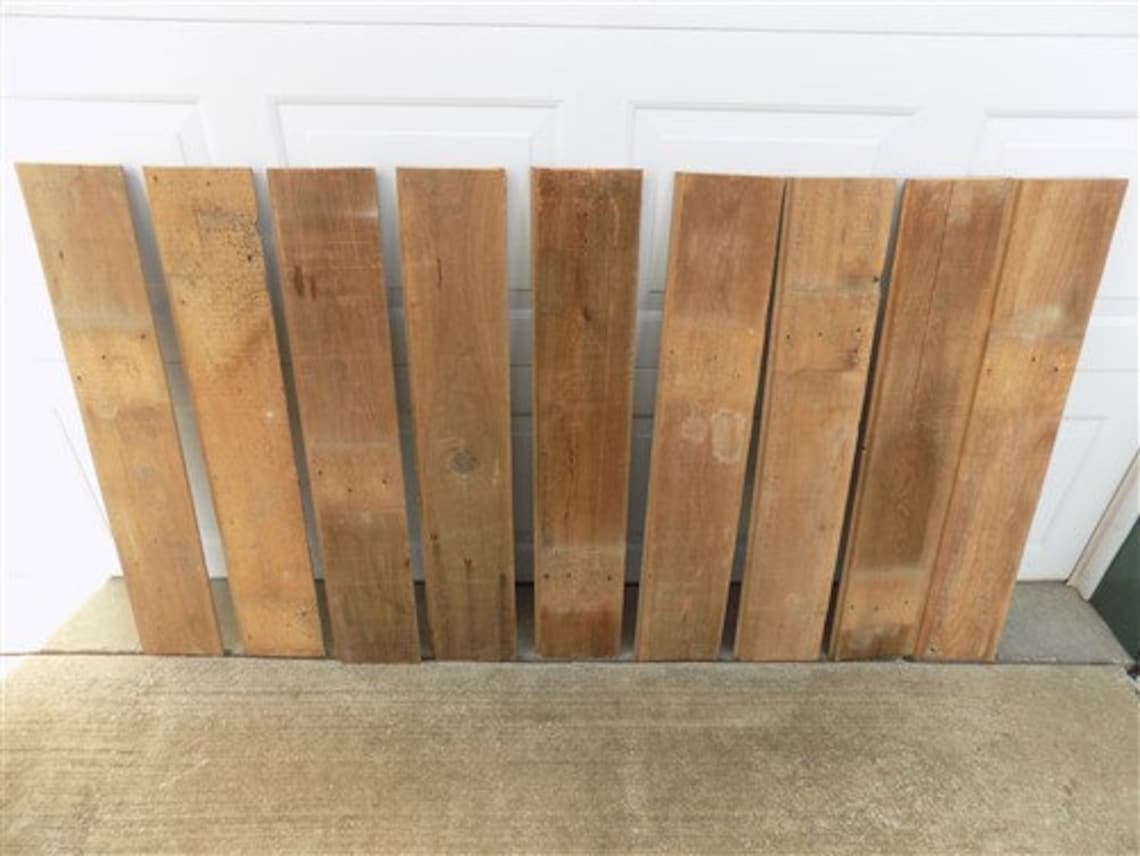 9 Reclaimed Barn Wood Shiplap Pine Boards Smooth Pine Wall Etsy