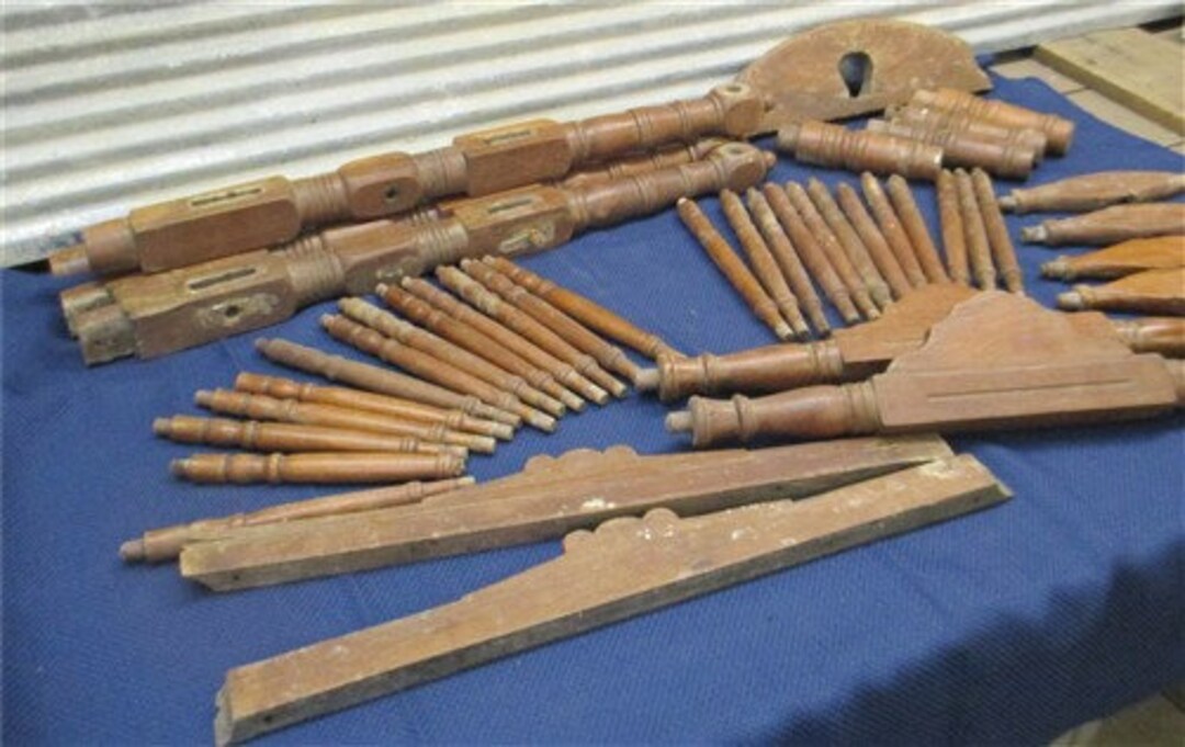 Lot Woodwork Furniture Parts Repair Architectural Salvage Reclaimed