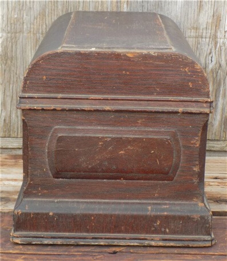 Treadle Sewing Machine Vintage Wooden Top Cover Coffin Case Etsy