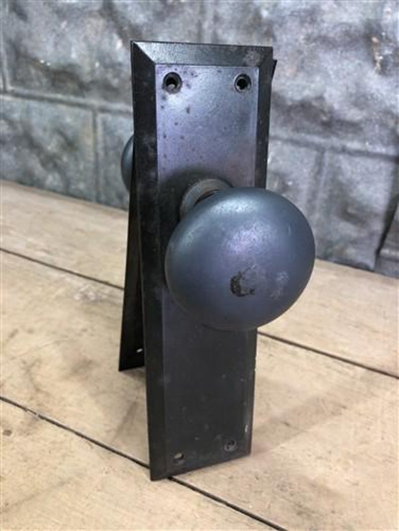 Deurknoppen, rechthoekige sierplaten, rozet, architectonische berging, m, afbeelding 4