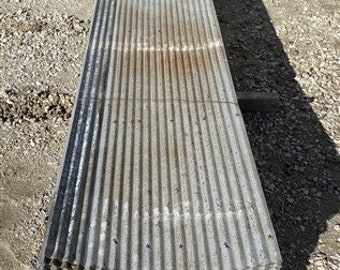 107 Sheets Barn Tin, Corrugated Metal Reclaimed Salvage, 12' Long 2568 sq ft A71, Barn Tin Siding, Galvanized, Rustic, Thin Ribbed