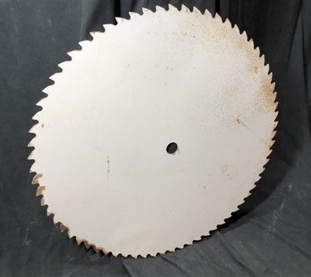 28.5 Inch Circular Buzz Saw Blade Vintage Mill Industrial Age Decor