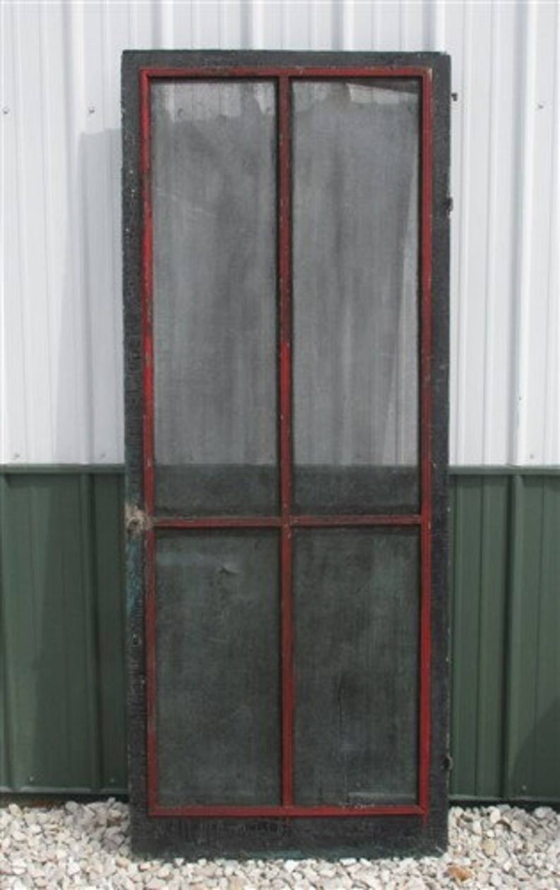 Wood Screen Porch Door Architectural Salvage Exterior Door Etsy