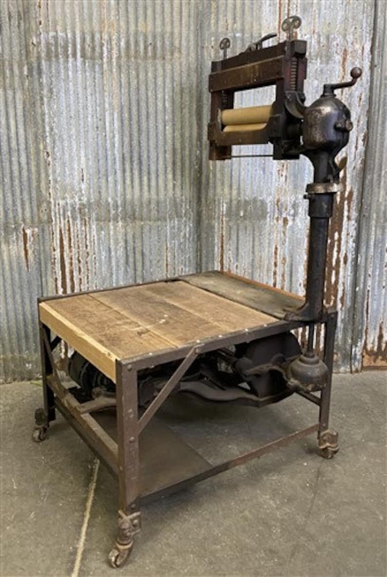 Wood Ringer Washer Vintage Washing Machine Wooden Electric Wringer Washer, End Table ...