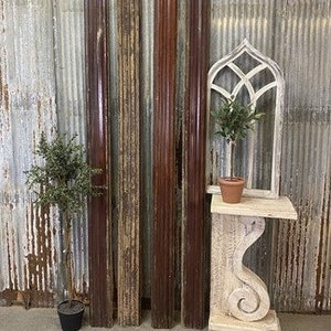 4 Wood Trim Pieces, Architectural Salvage, Reclaimed Vintage Wood Baseboard A37, Reclaimed Wood House Trim, Art Craft, Salvage Wood