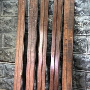 5 Reclaimed Wainscoting Bead Board Pieces, Architectural Salvage Vintage A63, Reclaimed Bead Board, Repurpose, Art Craft Supplies