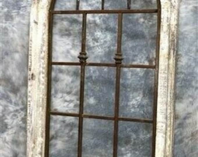 Tall Wood Metal Wall Decor Arch Window Frame Architectural - Etsy