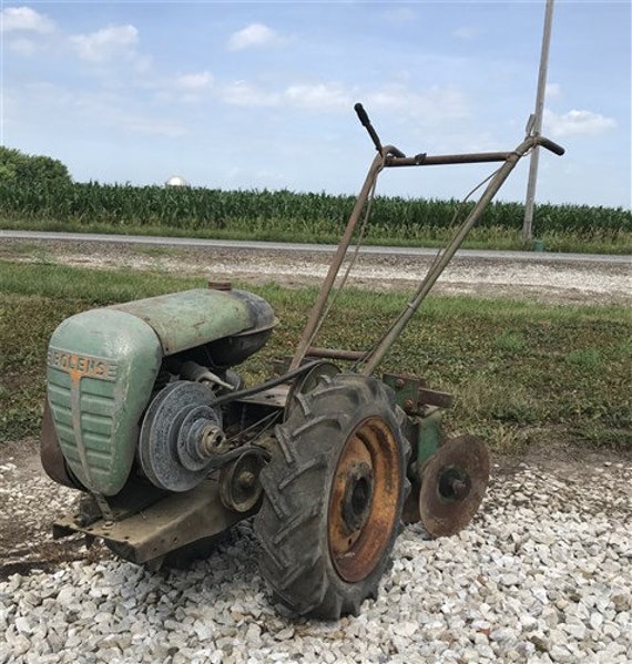 Bolens Power Ho Industrial Walk Behind Tiller Tractor Vintage Etsy