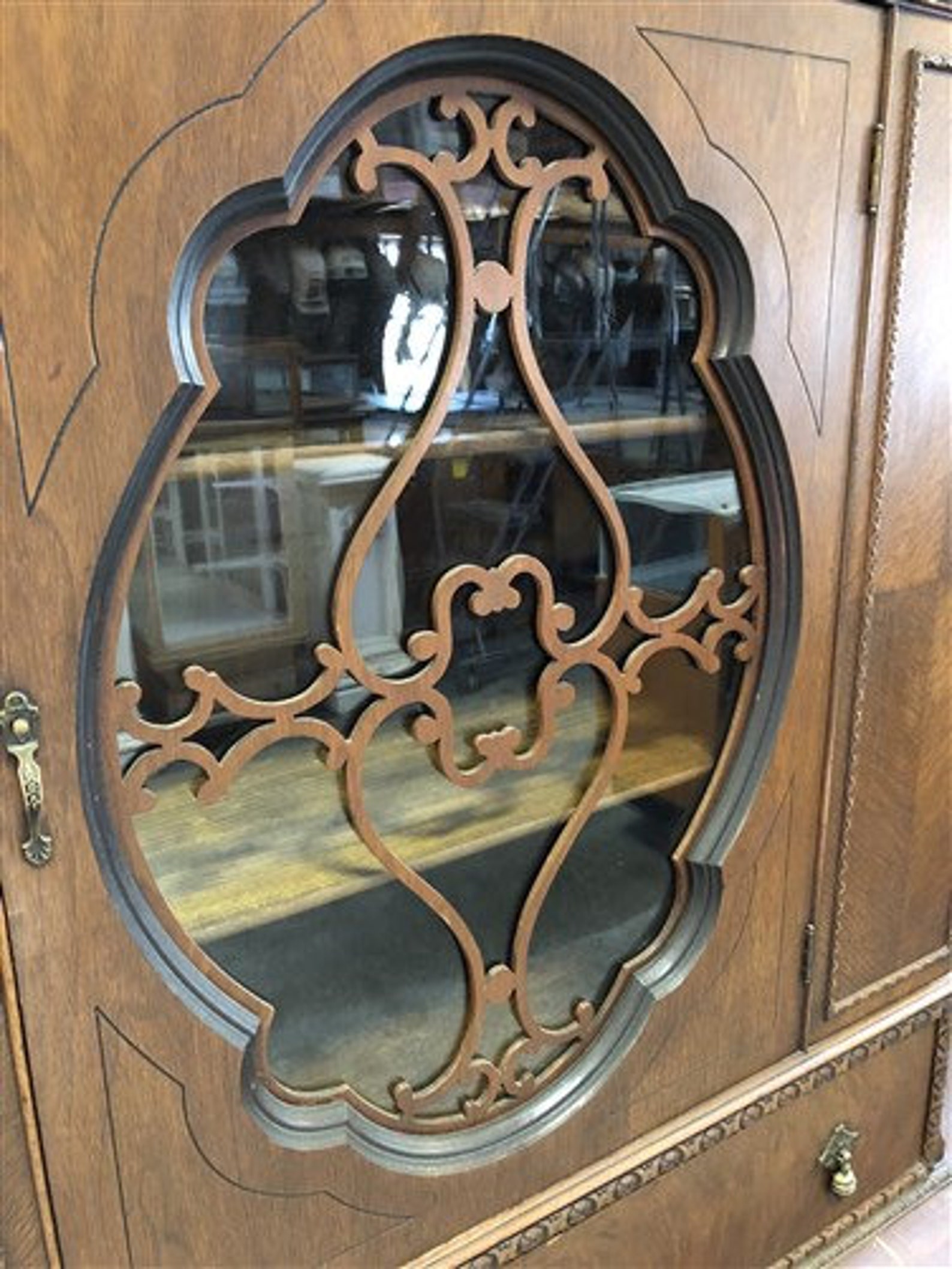 Walnut China Hutch Display Case China Kitchen Etsy