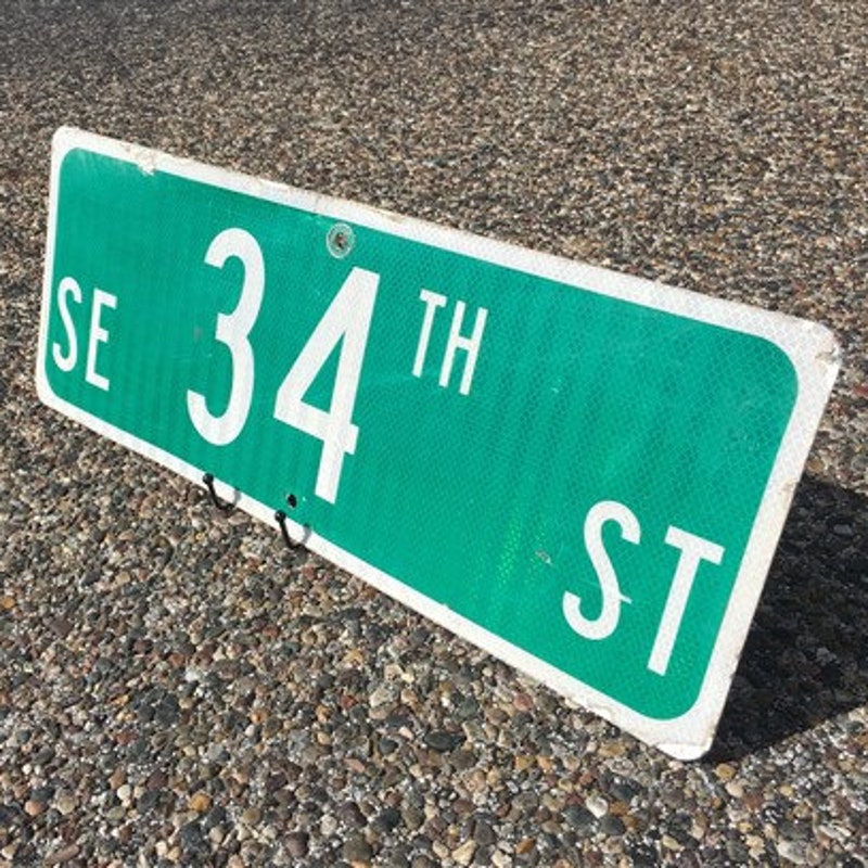 34th Street Sign - Etsy