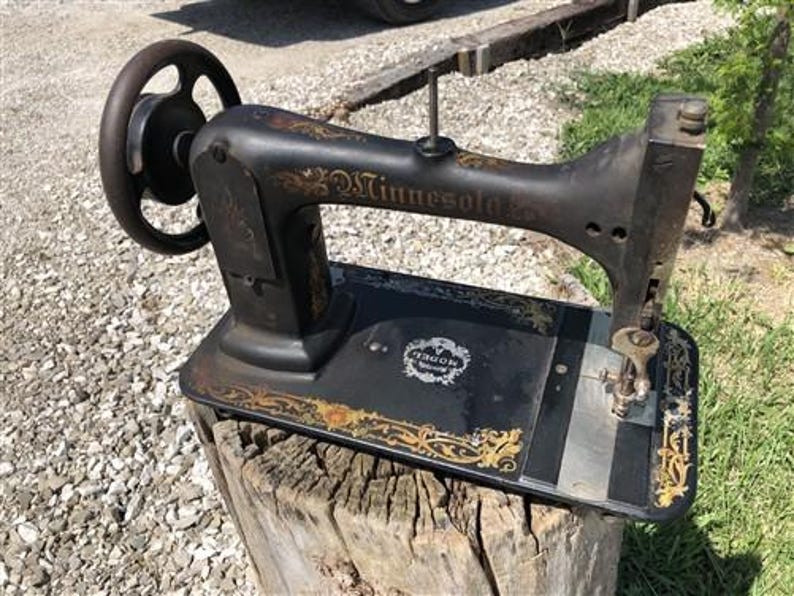 Minnesota Model A Treadle Sewing Machine Head Only, Antique Serial ...