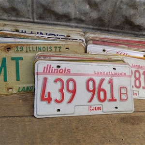 Set van 50 nummerplaten veel Vintage auto auto Truck Tags jr, Truck Vintage nummerplaten, oldtimers Tags, Tags, nummerplaat kunst